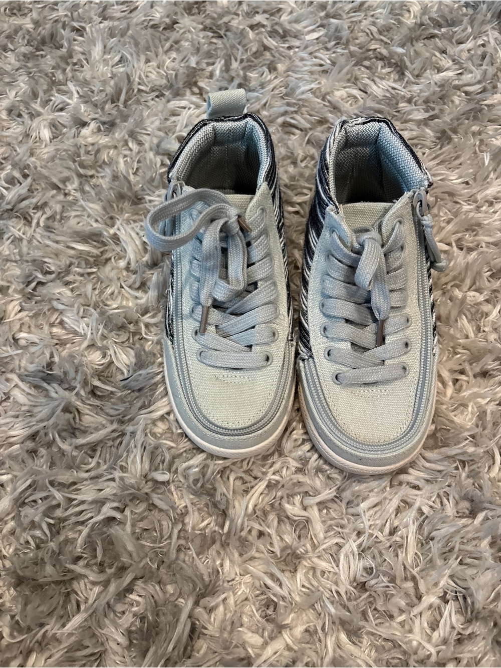 Billy Footwear Toddler Classic High Top
Shoes - Grey And Black Stripes Size 12W